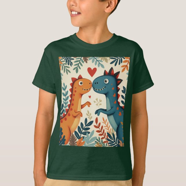 a älskare dinosaur T-Shirt (Framsida)