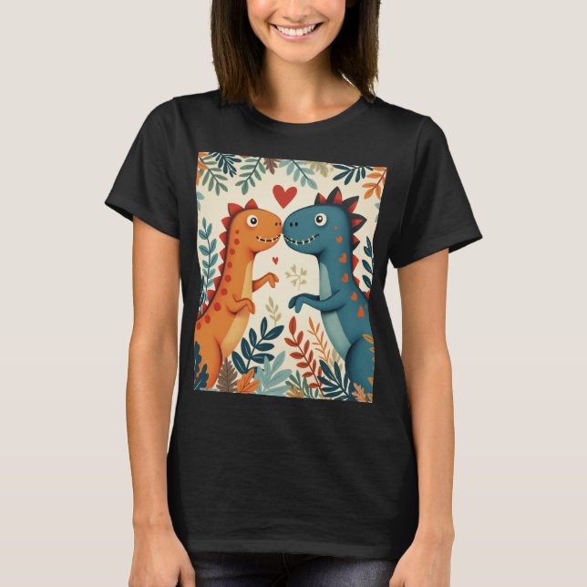 a älskare dinosaur T-Shirt (Framsida)