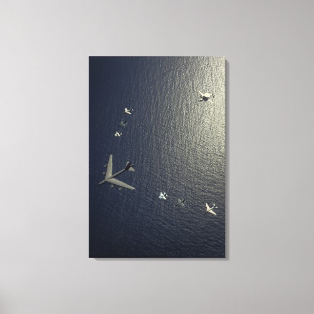 A Amerikanska Luft Force B-52 Stratofort-flygplan Canvastryck (Framsida)