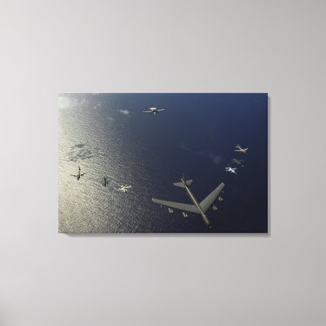 A Amerikanska Luft Force B-52 Stratofort-flygplan  Canvastryck (Framsida)