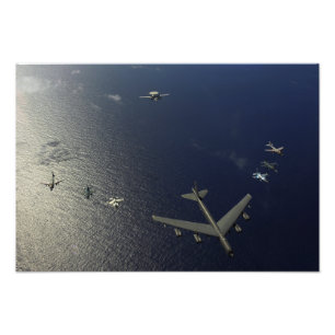 A Amerikanska Luft Force B-52 Stratofort-flygplan Fototryck