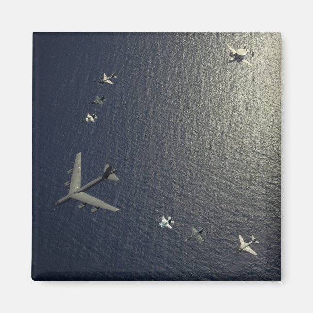 A Amerikanska Luft Force B-52 Stratofort-flygplan Magnet (Framsidan)