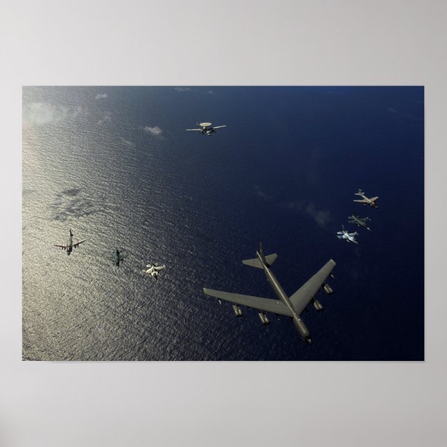 A Amerikanska Luft Force B-52 Stratofort-flygplan Poster (Framsidan)