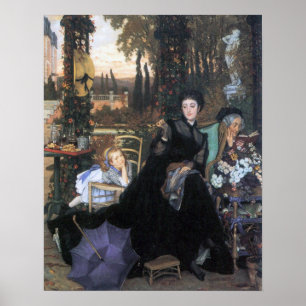 A änka av James Tissot Poster