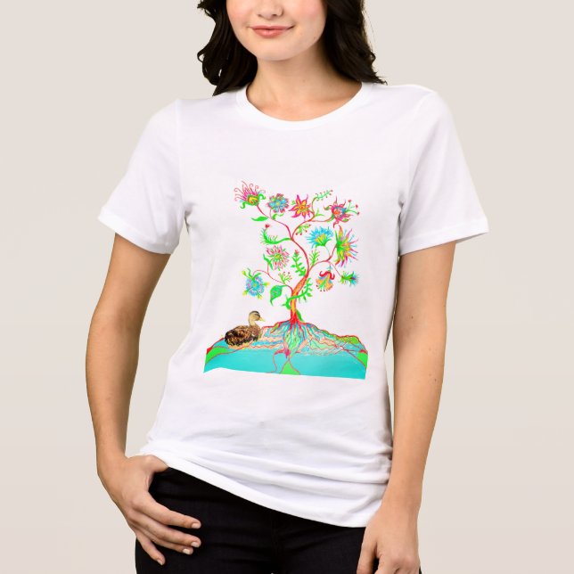 A anka och livets träd t shirt (Framsida)