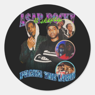 A$AP Rocky, A$AP Rocky Prisa Herren Runt Klistermärke