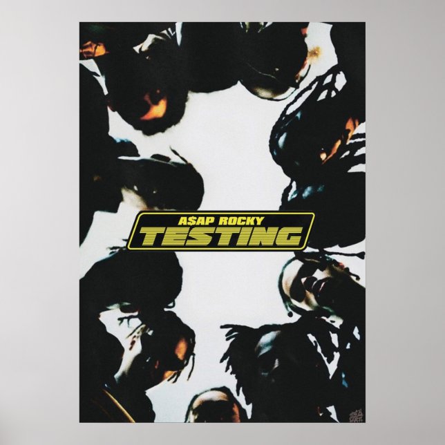 A$AP ROCKY TESTING A3 storlekt utökat album Poster (Framsidan)