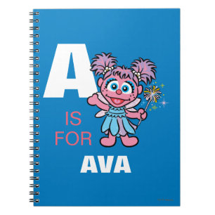 A är för Abby Cadabby Lägg till ditt namn Anteckningsbok