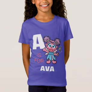 A är för Abby Cadabby Lägg till ditt namn Tee