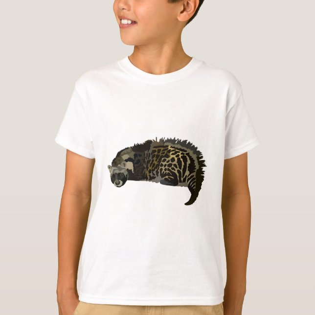 A är för African Civet T Shirt (Framsida)