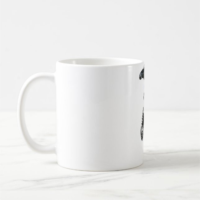 A är för African Penguin Kaffemugg (Vänster)