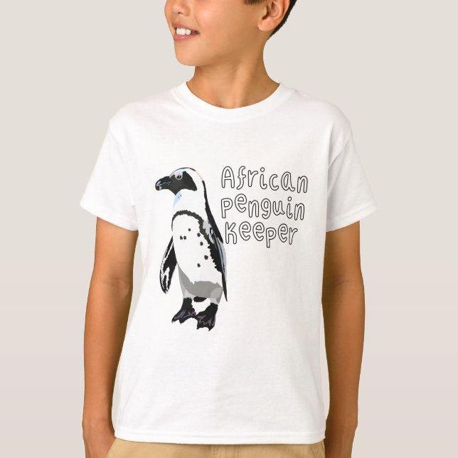 A är för African Penguin Keeper T Shirt (Framsida)
