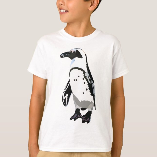 A är för African Penguin T Shirt (Framsida)