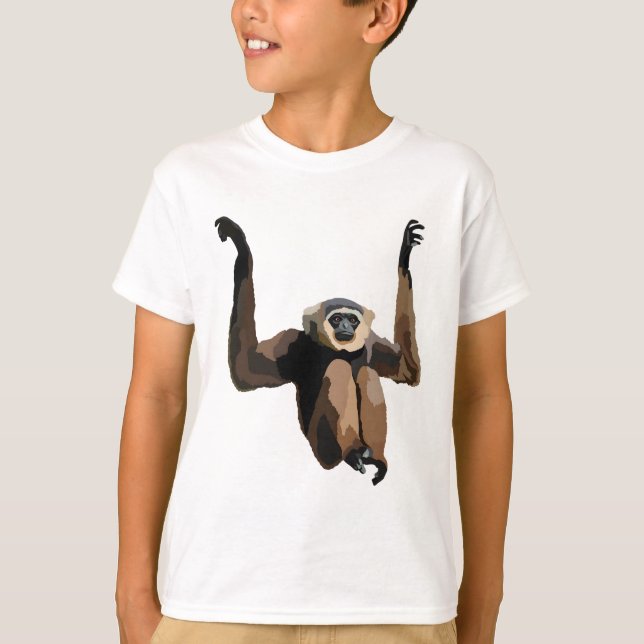 A är för Agile Gibbon T Shirt (Framsida)