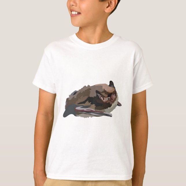A är för Alcathoe Fladdermus T Shirt (Framsida)