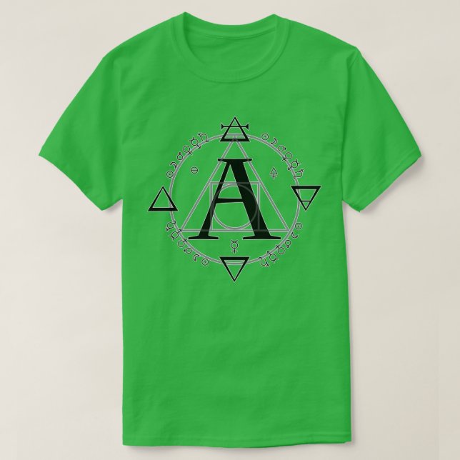 A är för Alchemy Simple T Shirt (Design framsida)