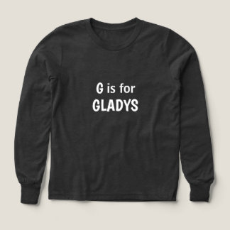 A är för alfabetet, Söt bebis/småbarns namn T Shirt