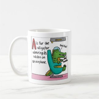 A är för Alligator Adobo T-Shirt Kaffemugg