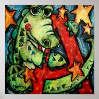 A är för Alligator Poster