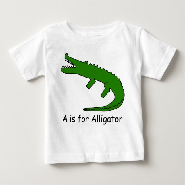 A är för Alligator T Shirt (Framsida)