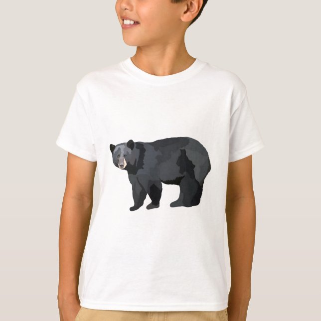 A är för American Black Bear T Shirt (Framsida)