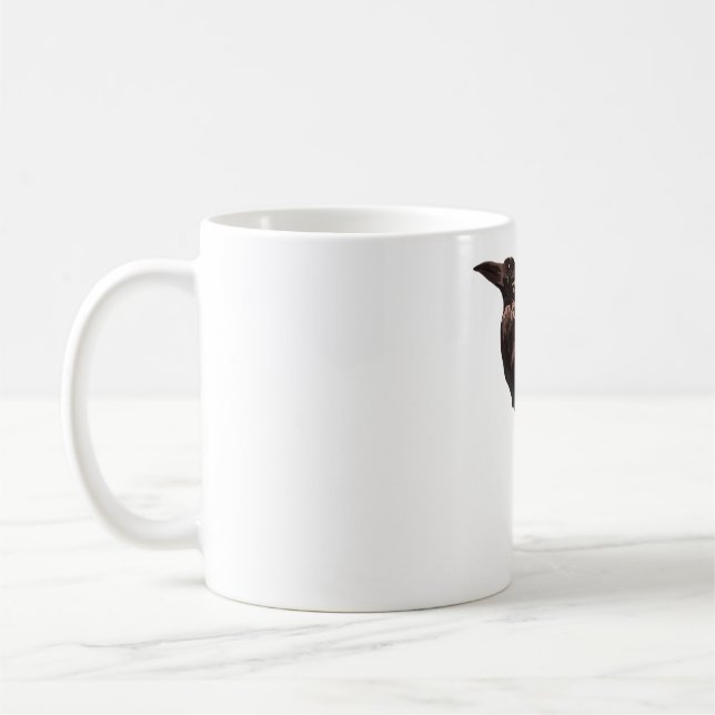 A är för amerikansk Kråka Kaffemugg (Vänster)