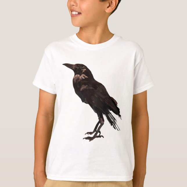 A är för amerikansk Kråka T Shirt (Framsida)