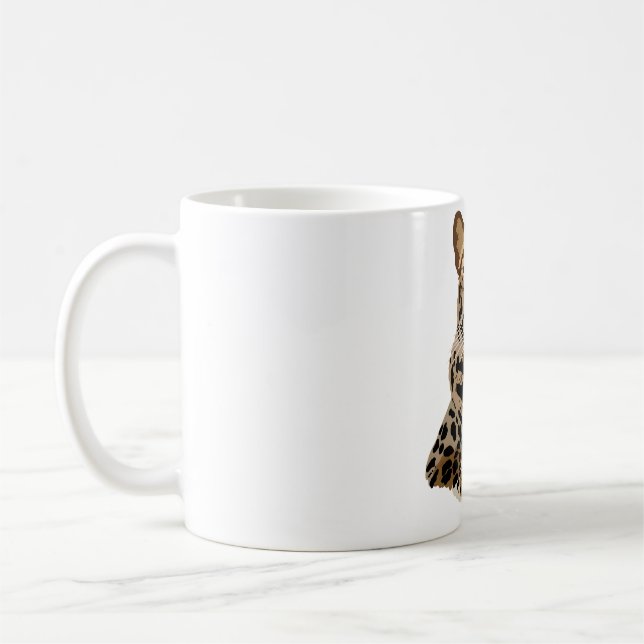 A är för Amur Leopard Kaffemugg (Vänster)