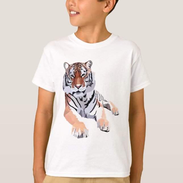 A är för Amur Tiger T Shirt (Framsida)