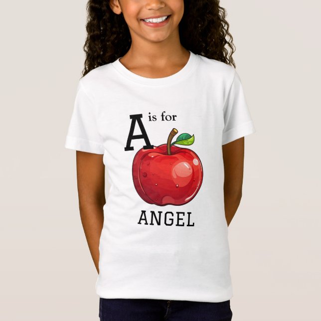 A är för Änglaäpple T Shirt (Framsida)