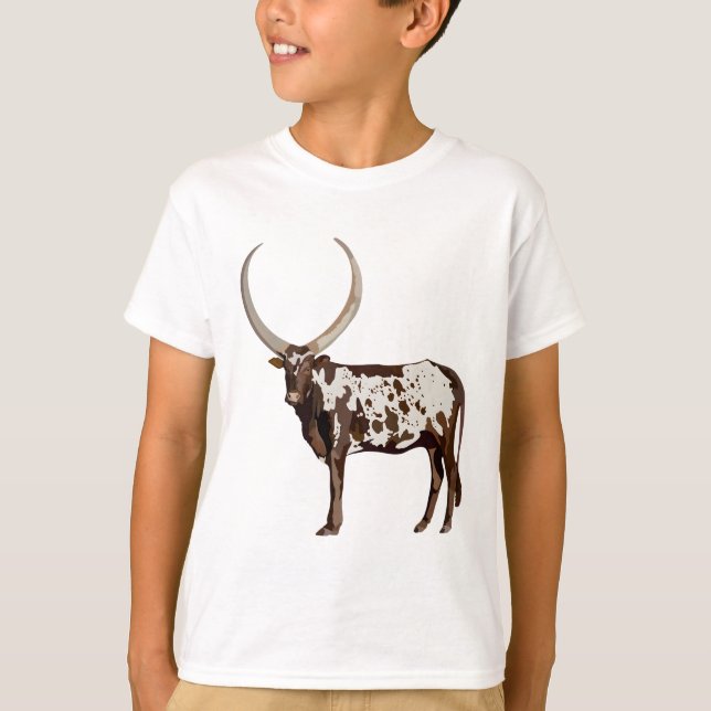A är för Ankole Cattle T Shirt (Framsida)