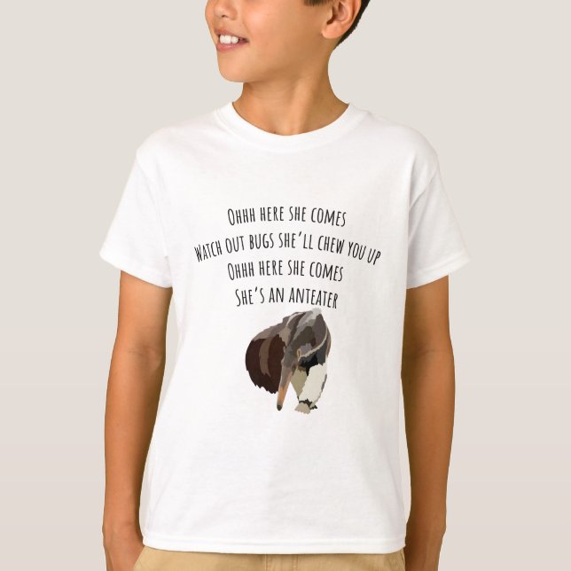 A är för Anteater T Shirt (Framsida)