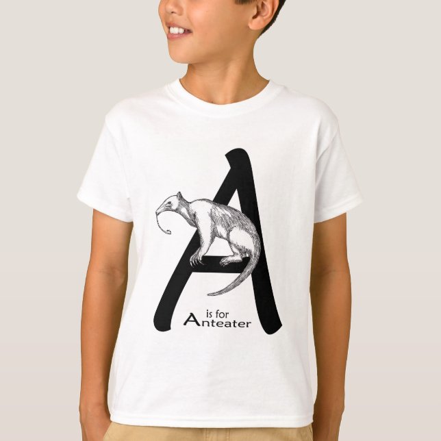 A är för Anteater T-shirt (Framsida)