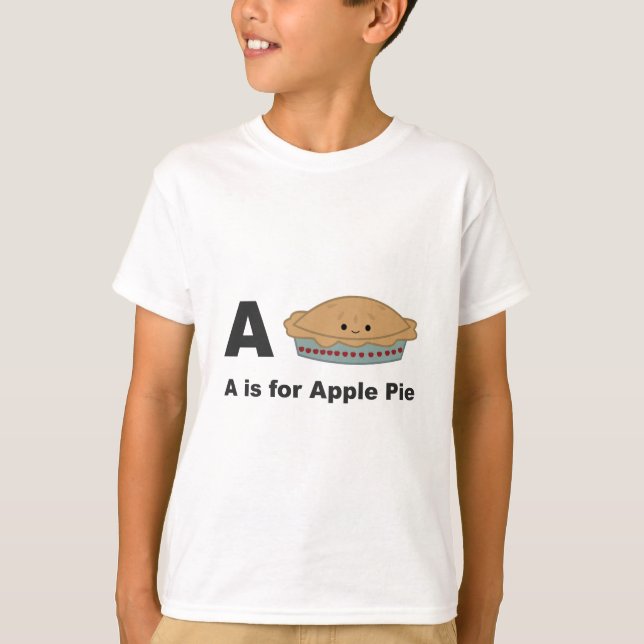 A är för Äppelpaj T Shirt (Framsida)