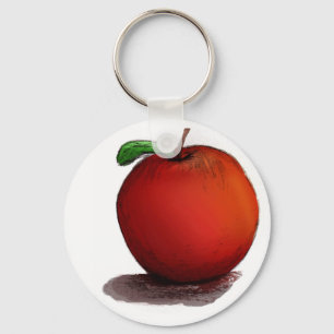 A är för Apple Nyckelring