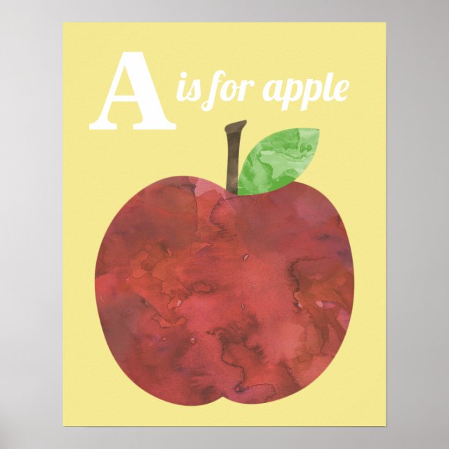 A är för Apple Poster (Framsidan)