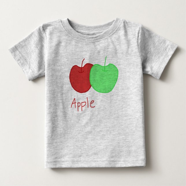 A är för äpple t shirt (Framsida)