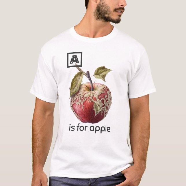 A är för Apple T-Shirt (Framsida)