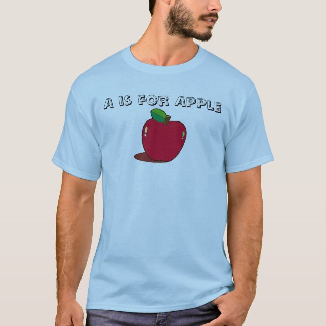 A är för Apple Tee Shirt (Framsida)