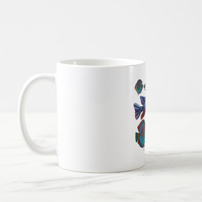 A är för Aquarium Fish Kaffemugg (Vänster)
