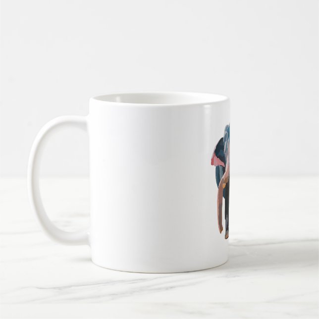 A är för Asian Elephant Keeper Kaffemugg (Vänster)
