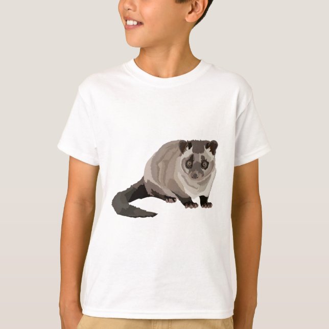 A är för Asian Handflatan Civet T Shirt (Framsida)