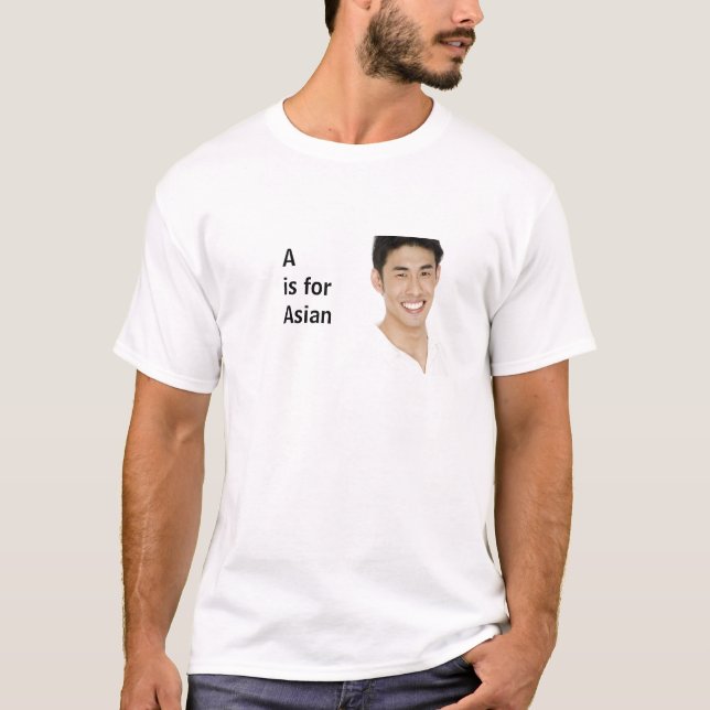 A är för asiat tee shirt (Framsida)