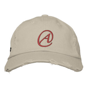 A är för Atheist Broderad Keps