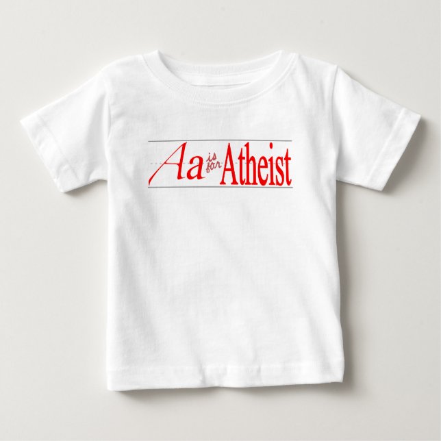 A är för Atheist T Shirt (Framsida)
