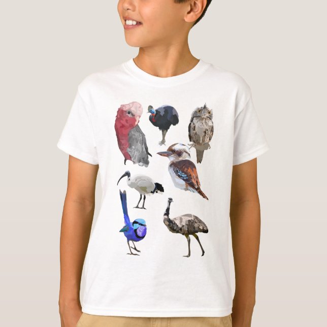 A är för Australian Bird T Shirt (Framsida)