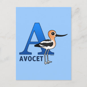 A är för Avocet Vykort