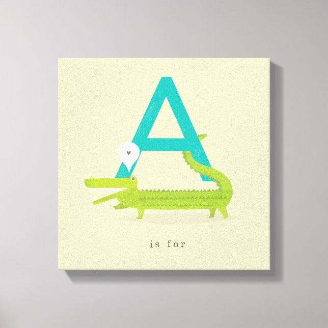 A är för.. canvastryck (Framsida)
