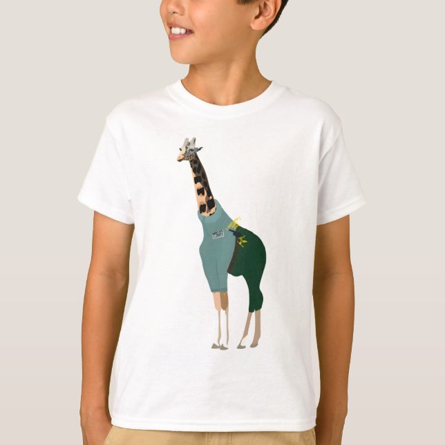 A är för djur som Zookepers T Shirt (Framsida)