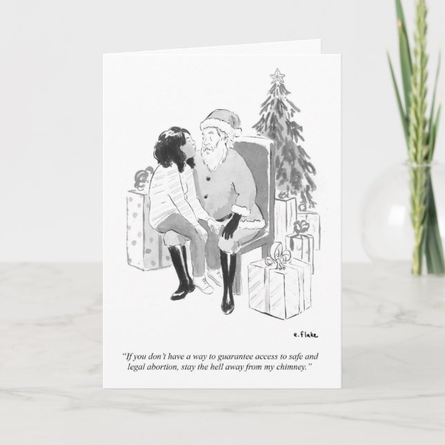 A är för Emily Flake Helgdag Kort (Framsida)